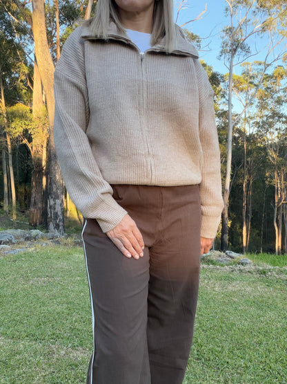 The Storm Cardigan in Sand