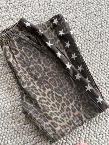Leopard Dark Star Racer Pants