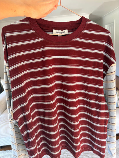 Paperheart - Red/Grey Long Sleeve Tee