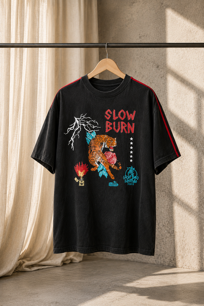 Slow Burn Tee Black