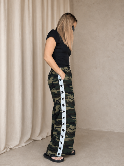 By Frankie Camo Star Track Pant