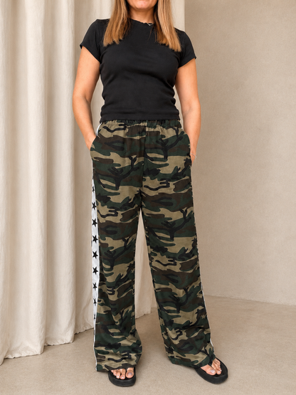 By Frankie Camo Star Track Pant