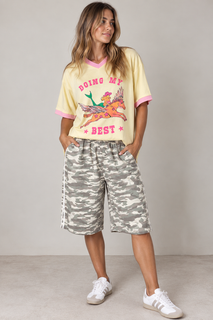 By Frankie Doing My Best Tee in Butter Yellow