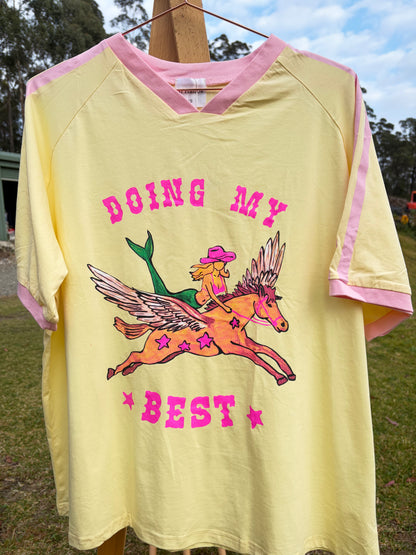 By Frankie Doing My Best Tee in Butter Yellow