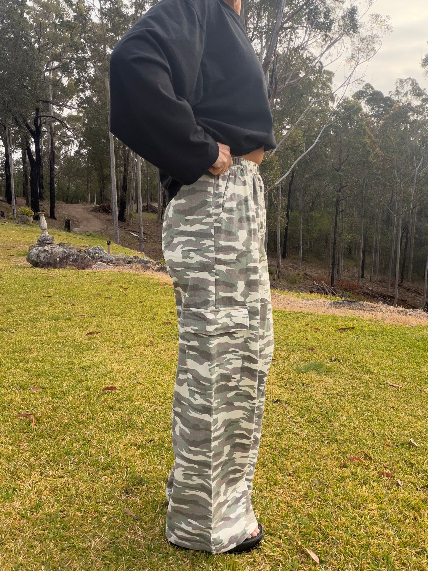 By Frankie Camo Cargo Pants