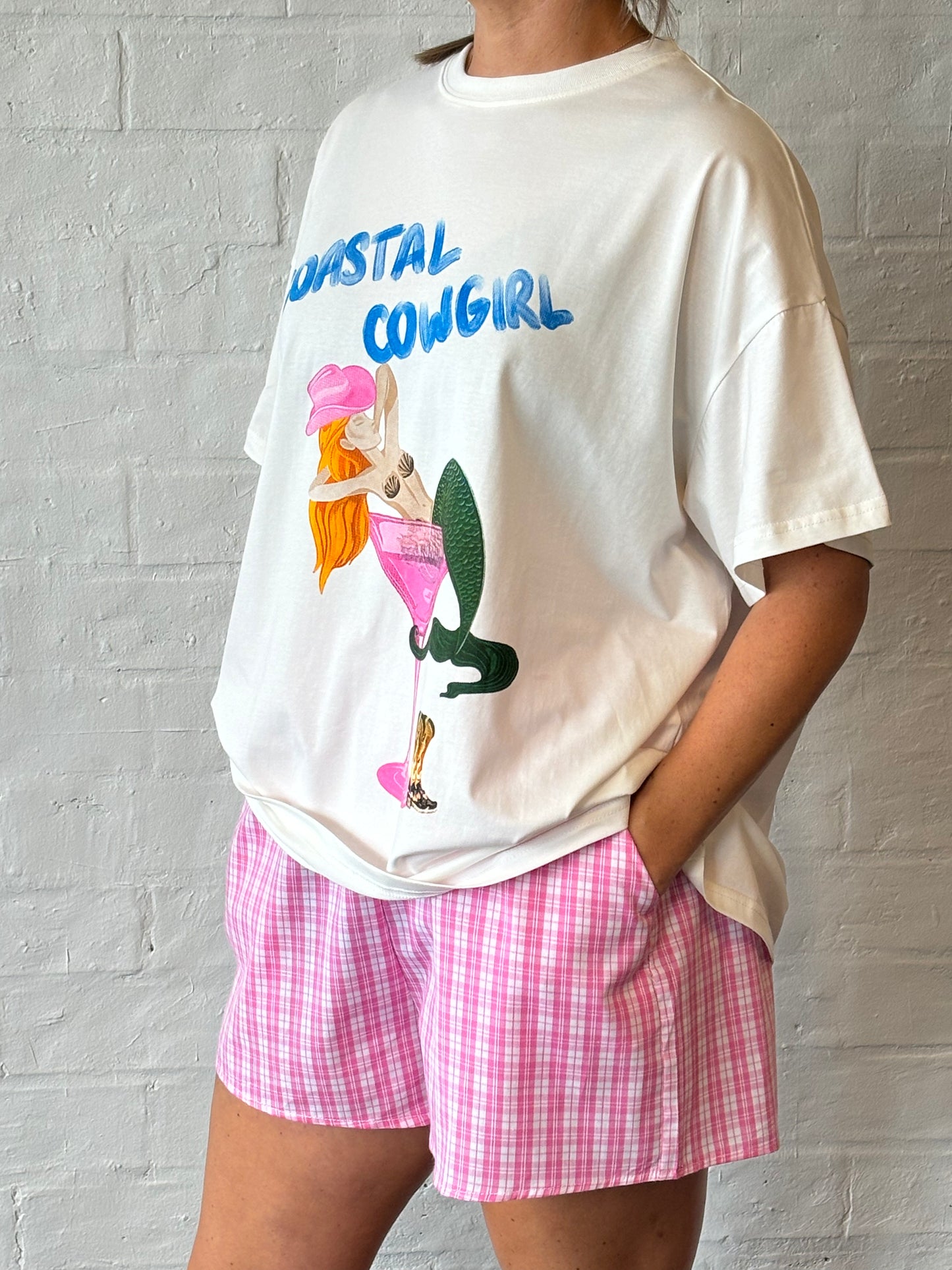 White Coastal cowgirl Tee