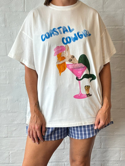 White Coastal cowgirl Tee