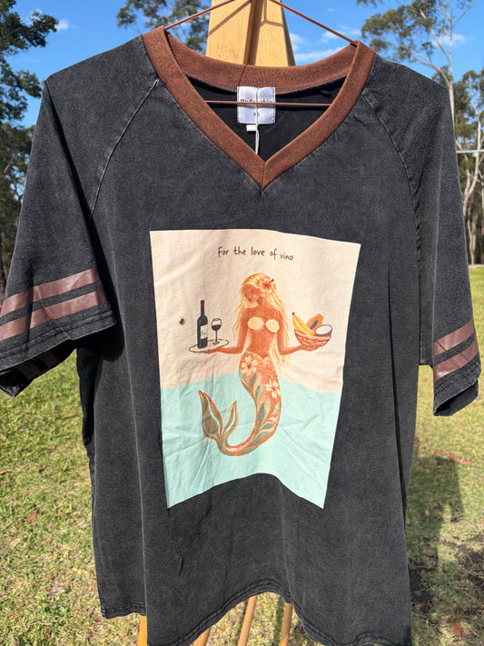 Our Vino Tee Black