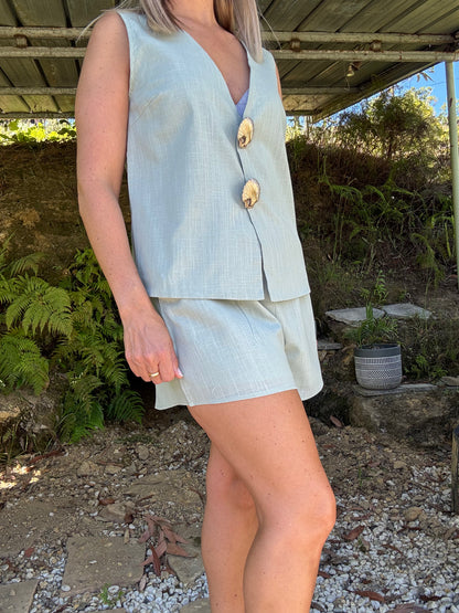 Ava Shell Set in Sage