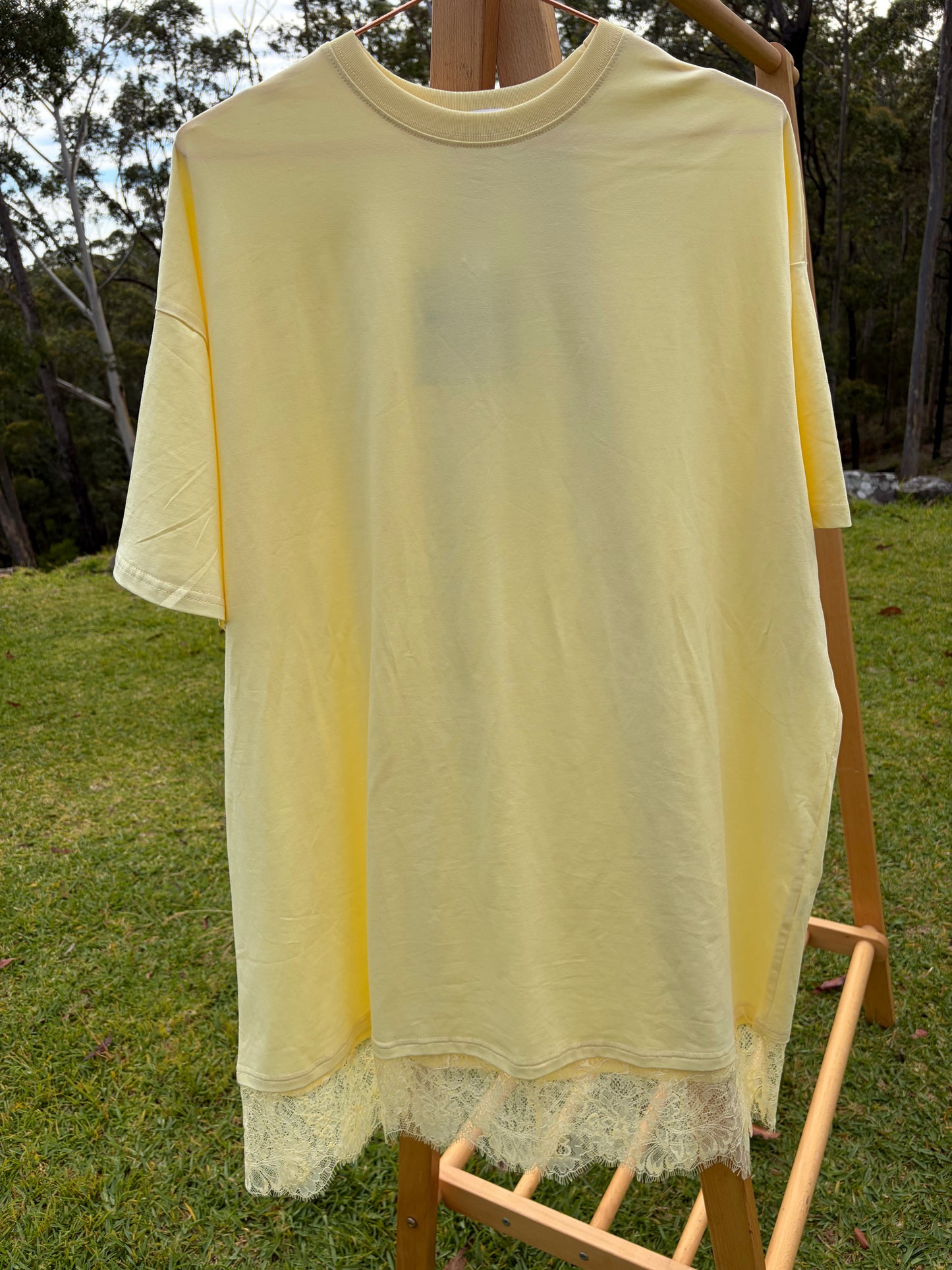 Lane Tee Dress in Butter