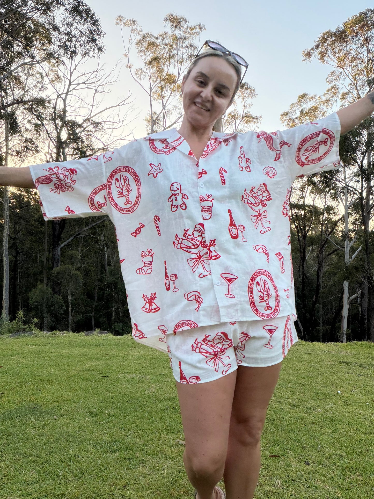 Jingle Short Set in White