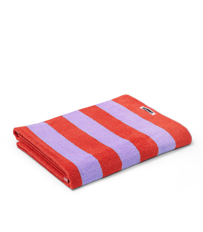 Beach Towel - Grapefruit Stripes